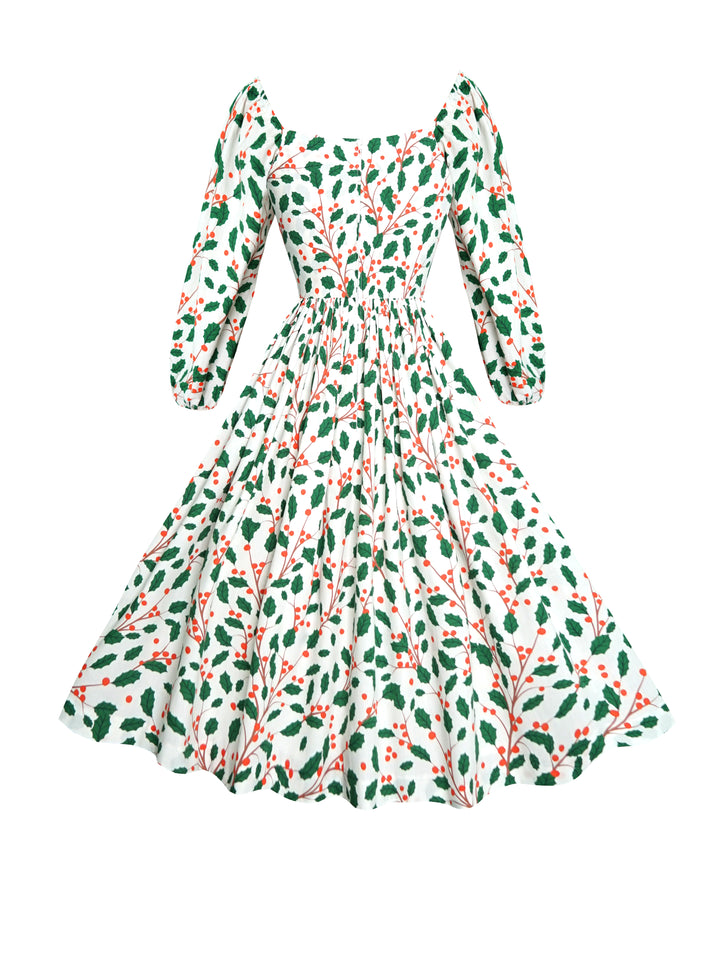 RTS - S - Sydney Dress "Holly Jolly"