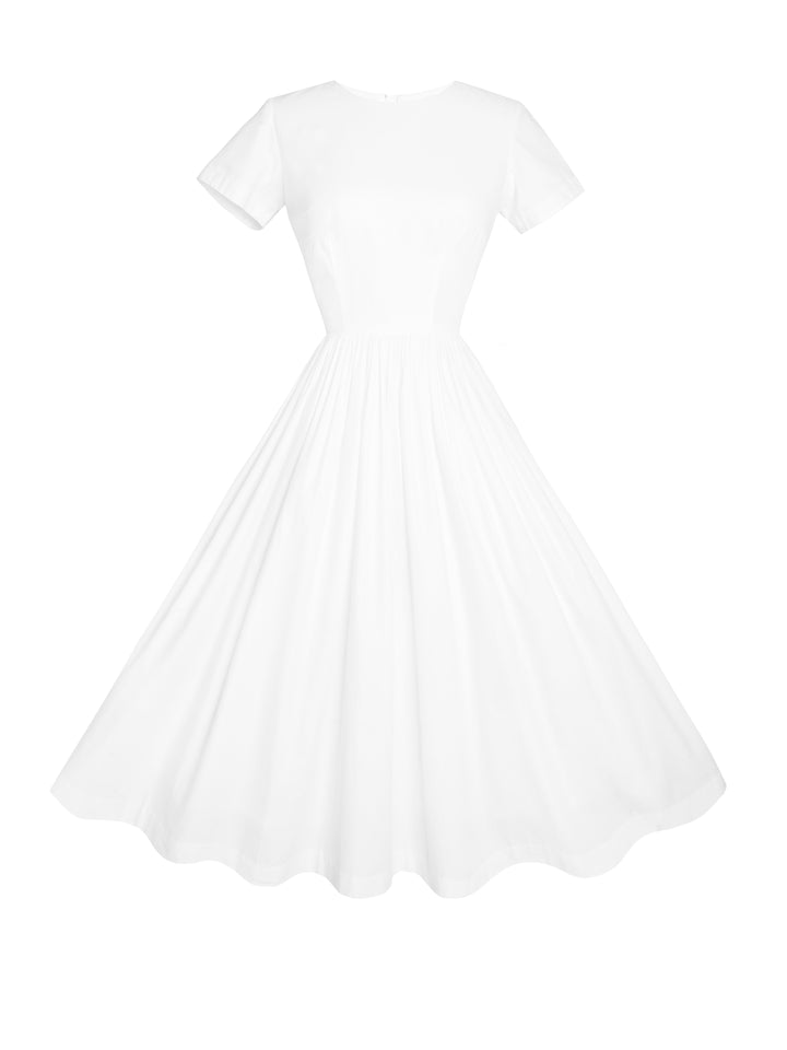 MTO - Dorothy Solid Cotton Dress