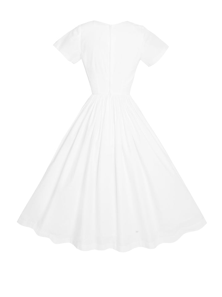 MTO - Dorothy Solid Cotton Dress