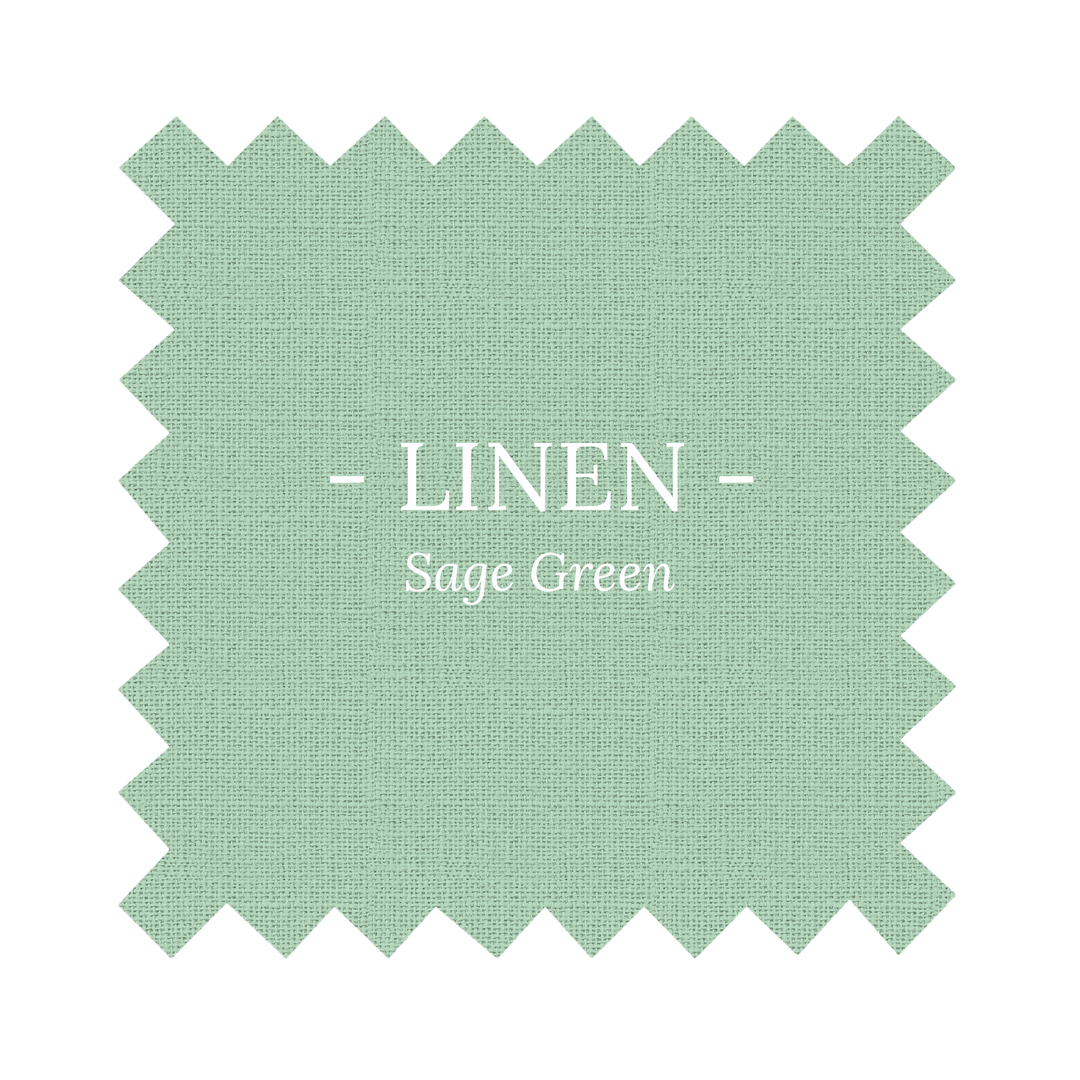 Fabric in Sage Green Linen - By the Yard