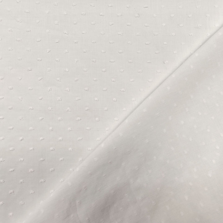 Fabric White "Dotted Swiss" - By the Yard