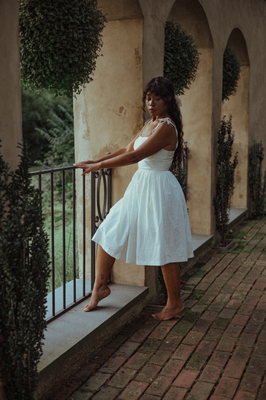 RTS - XS - Kelly Dress White Cotton