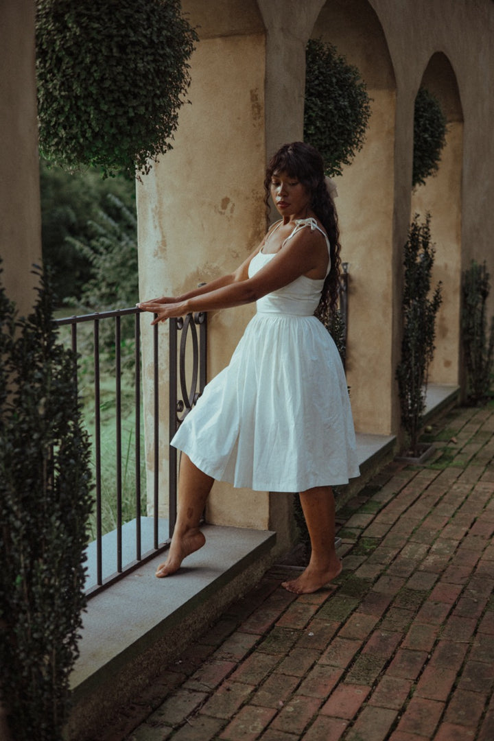 RTS - XS - Kelly Dress White Cotton