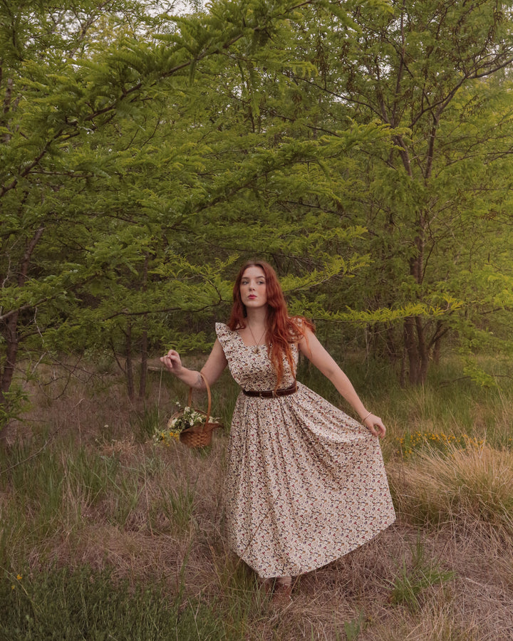 MTO - Lorraine Dress in "Harvest Bloom"