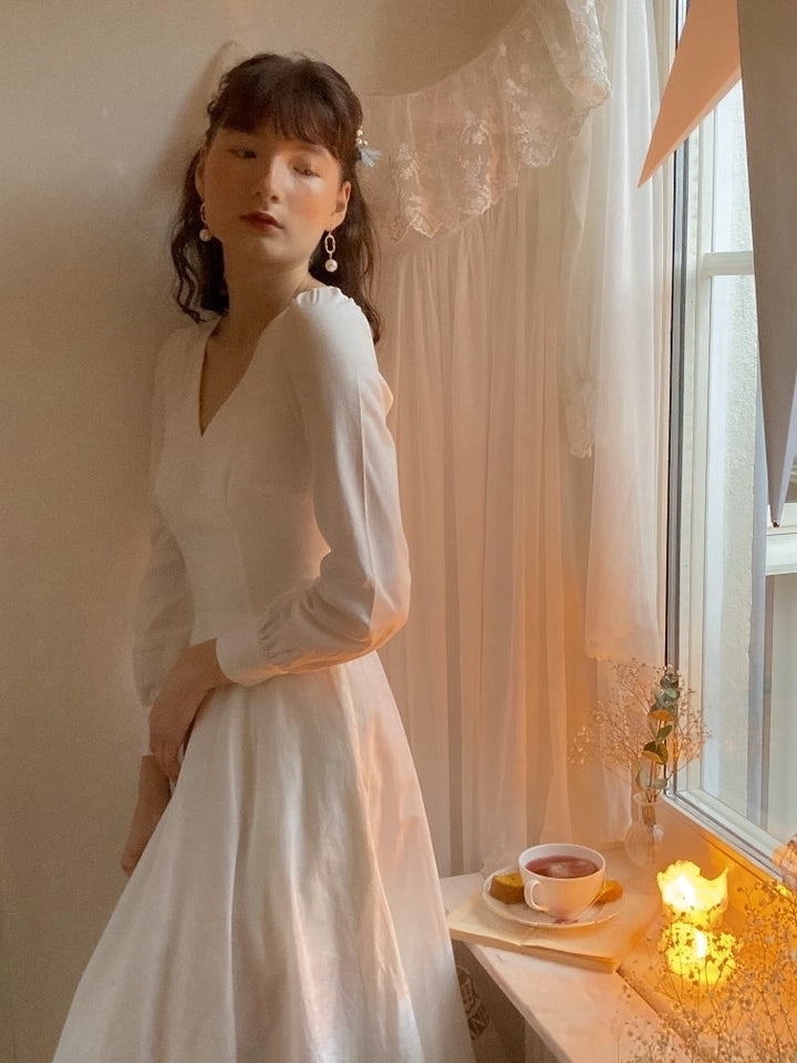 RTS - Taille S - Robe Donna en Coton Blanc