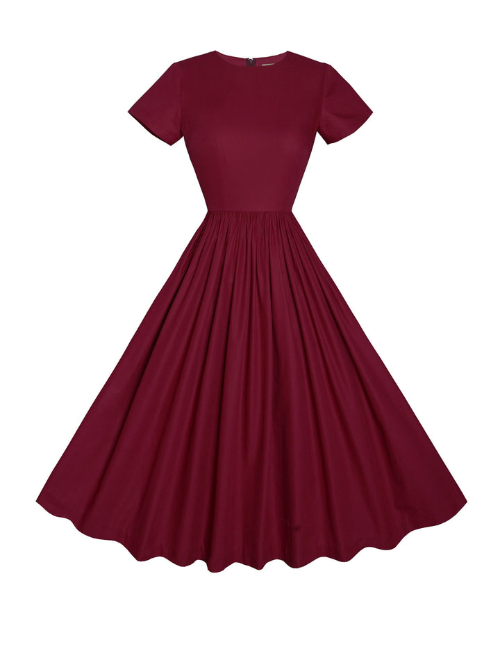 MTO - Dorothy Solid Cotton Dress