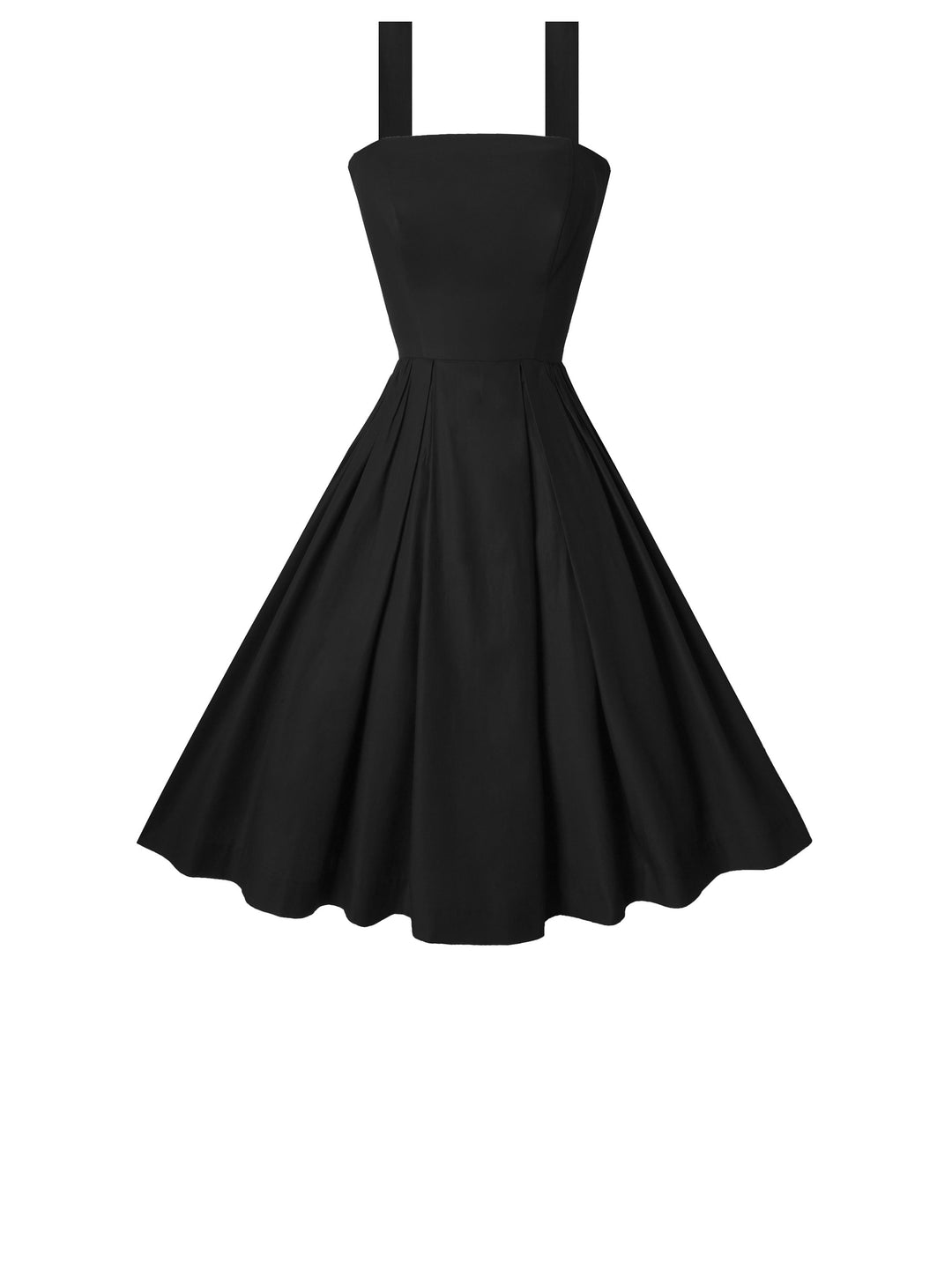 RTS - Size S - Lana Dress in Raven Black Cotton