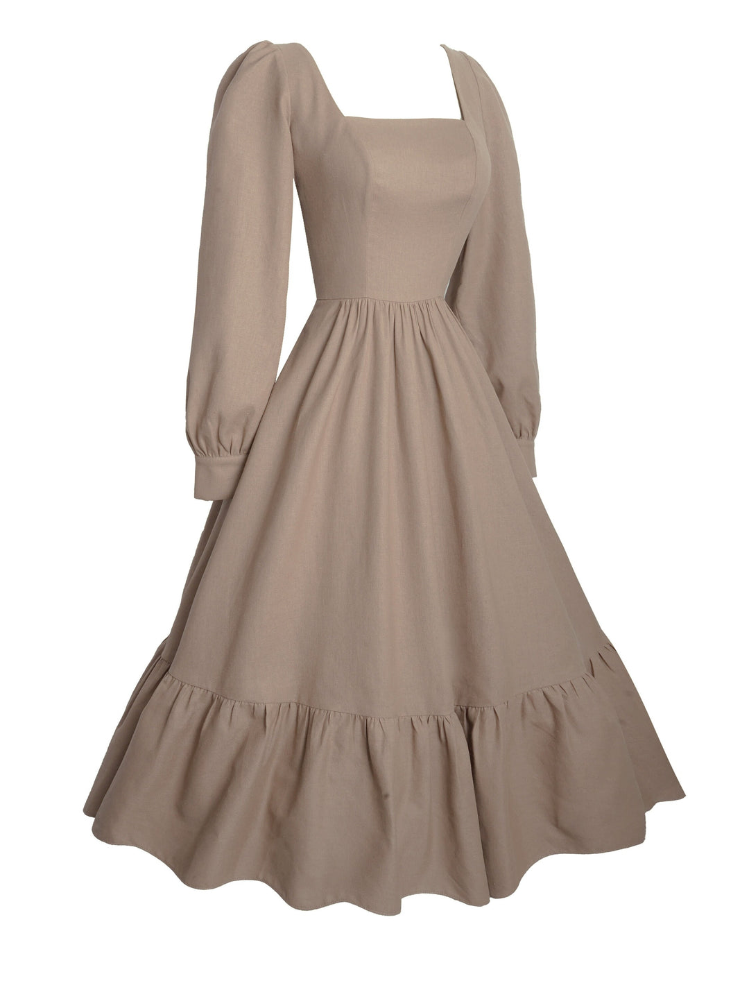 MTO - Mary Dress in Sephia Linen