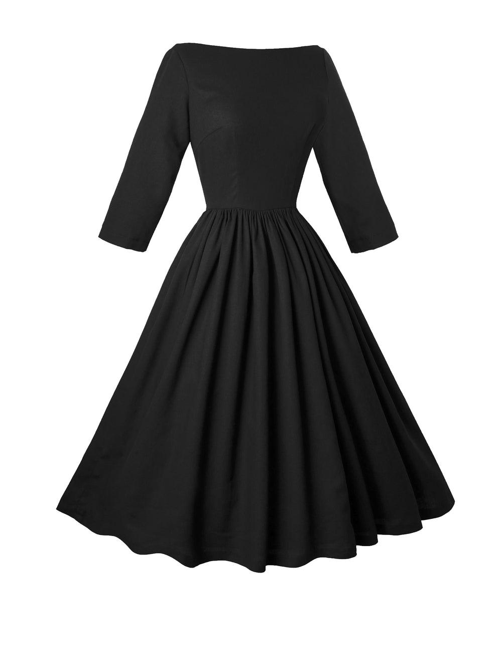 MTO - Ophelia Dress in Midnight Black Linen
