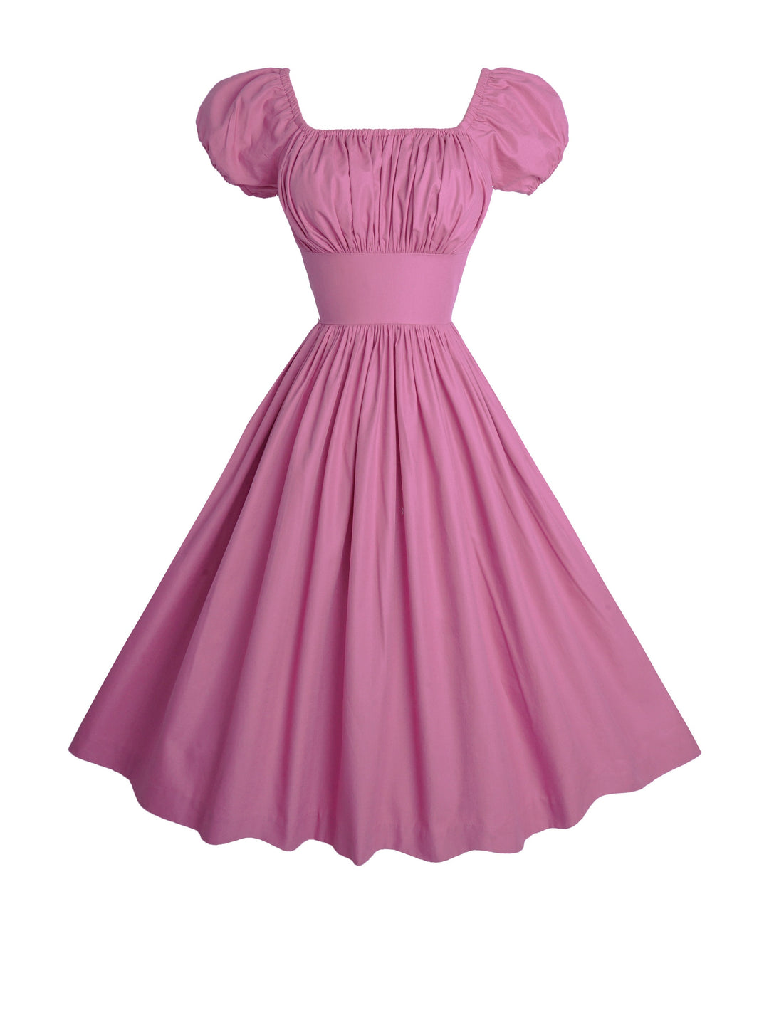 MTO - Loretta Dress in Mauve Rose Cotton