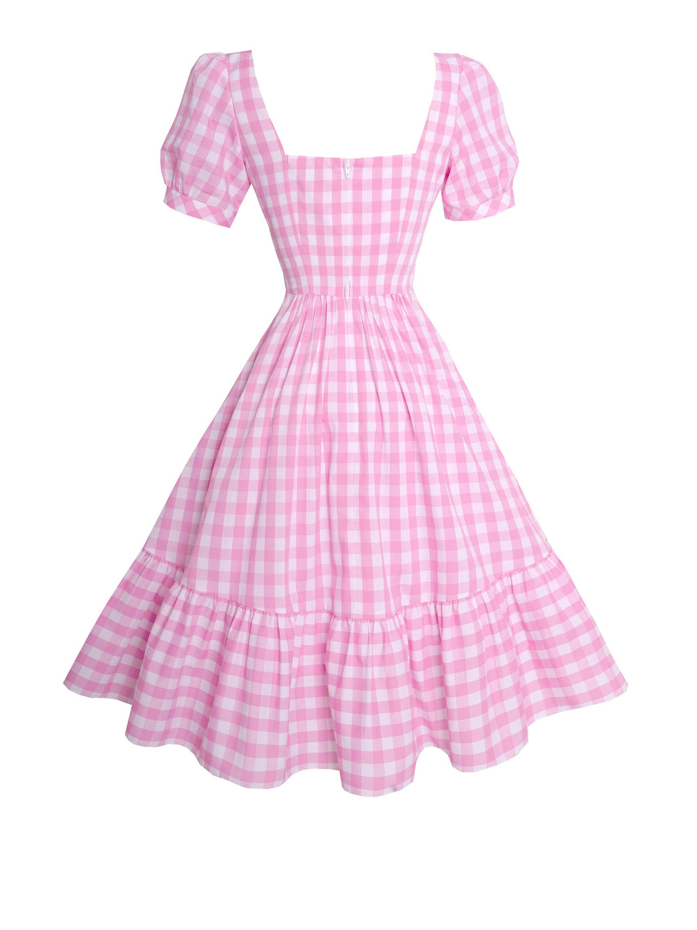 MTO - Isadora Dress Light Pink Gingham - Large Checks