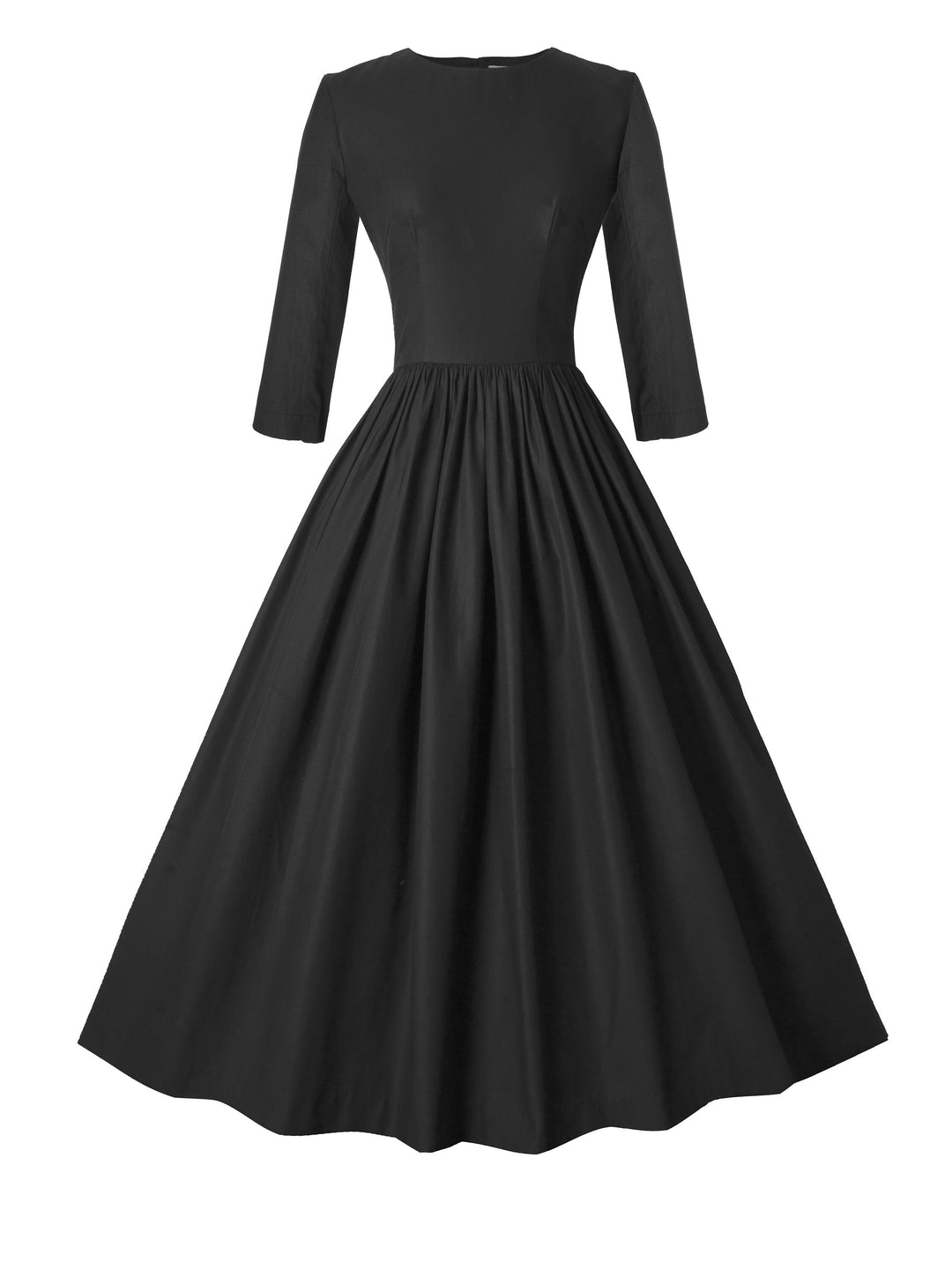 RTS - Size S - Marianne Dress in Raven Black Cotton