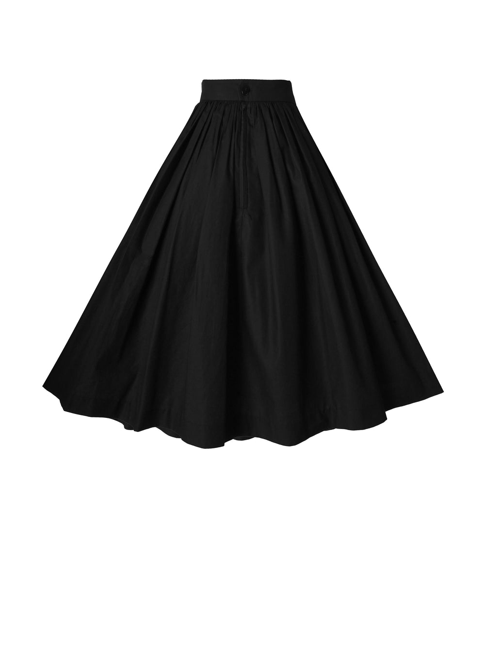 RTS - Size S - Lola Skirt in Raven Black Cotton
