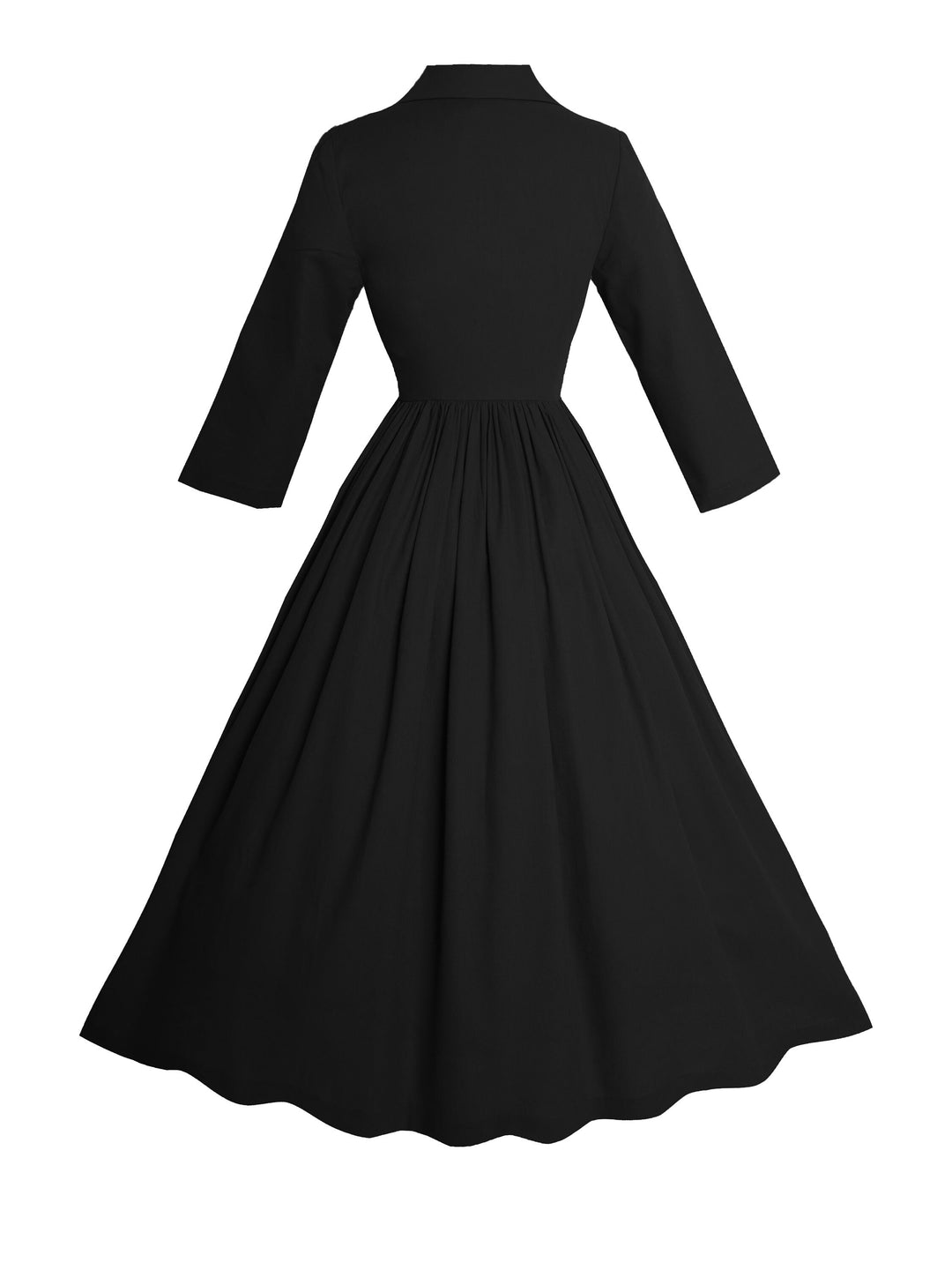 MTO - Natalie Dress in Midnight Black LINEN