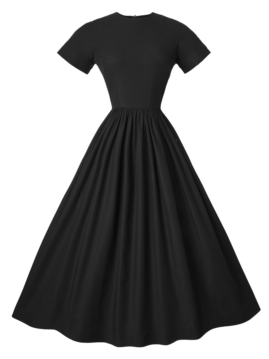 MTO - Dorothy Dress in Raven Black Cotton