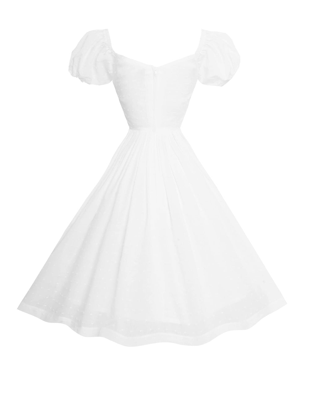 MTO - Dottie Dress White "Dotted Swiss"