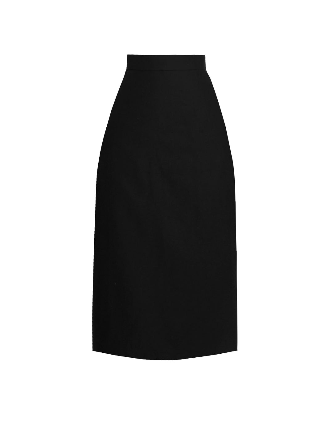 RTS - Size S - Draper Skirt in Raven Black Cotton