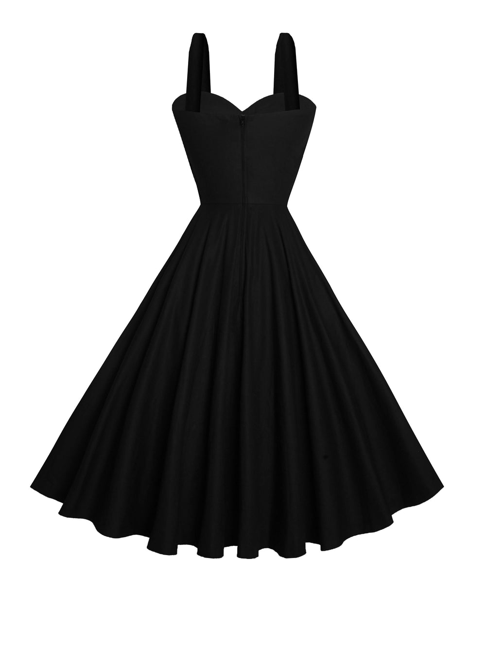 RTS - Size L - Catalina Dress in Raven Black Cotton