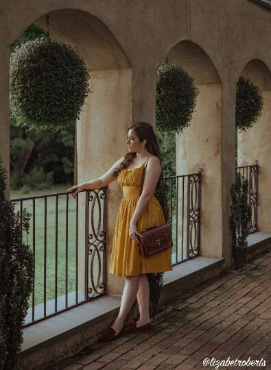 Fabric in Tuscany Yellow Linen
