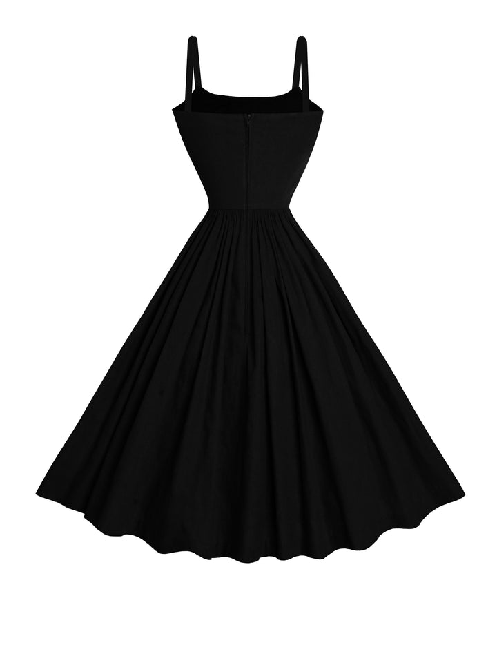 MTO - Grace Dress in Midnight Black Linen