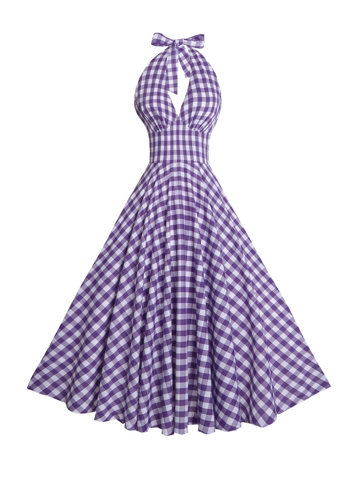 Fabric Violet Purple Gingham - Large Checks - By the Yard