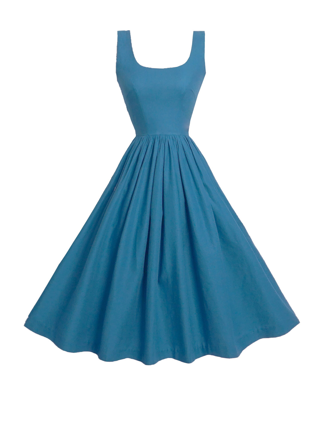 RTS - Size XS - Emily Dress in Air Force Blue Cotton