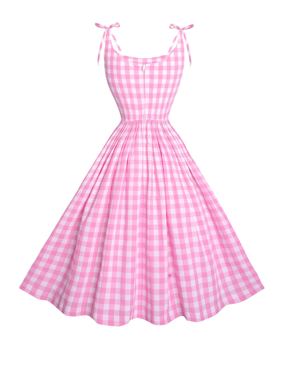 MTO - Birdie Dress Light Pink Gingham - Large Checks