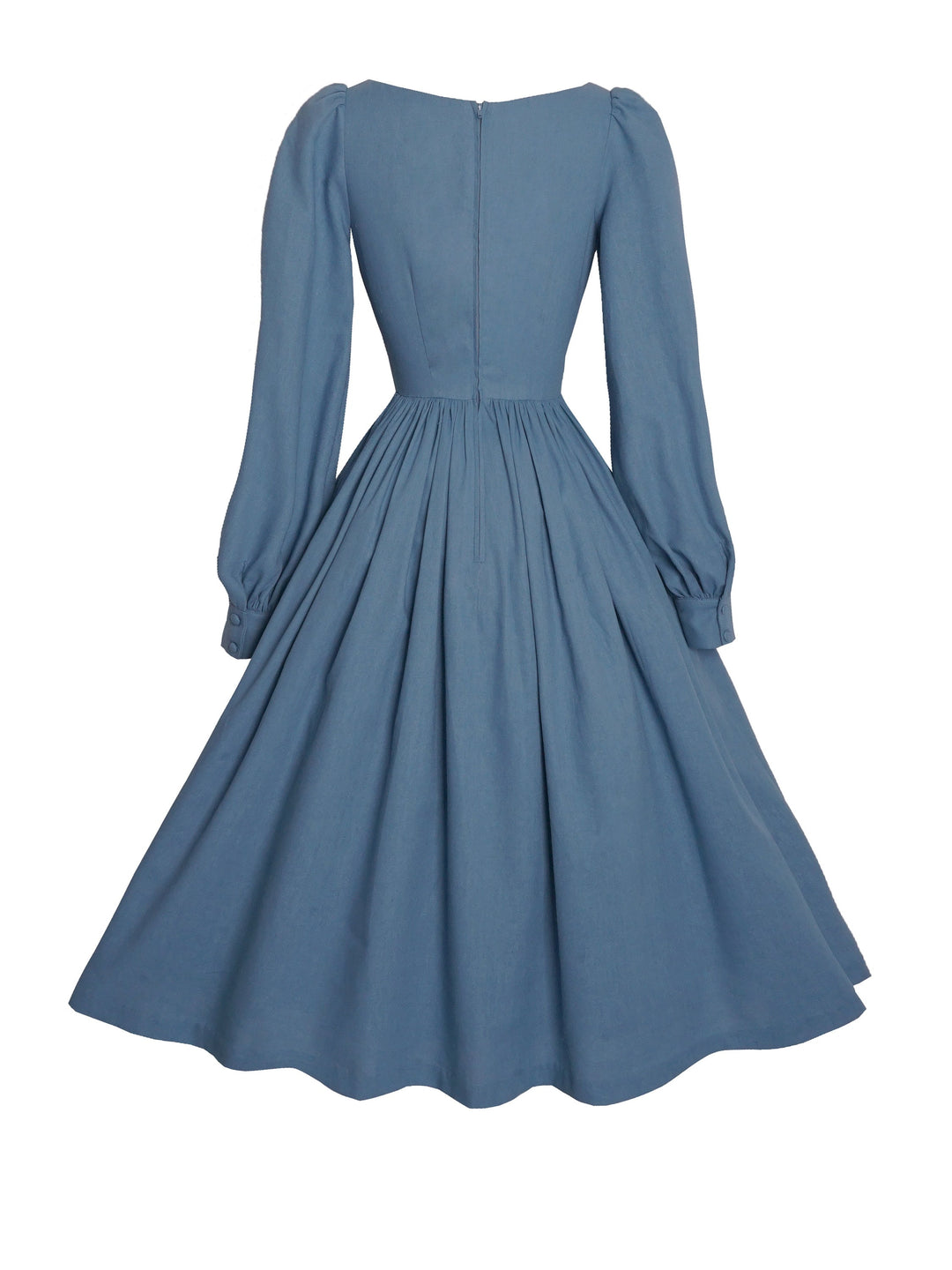 MTO - Harlow Dress in Carolina Blue Linen
