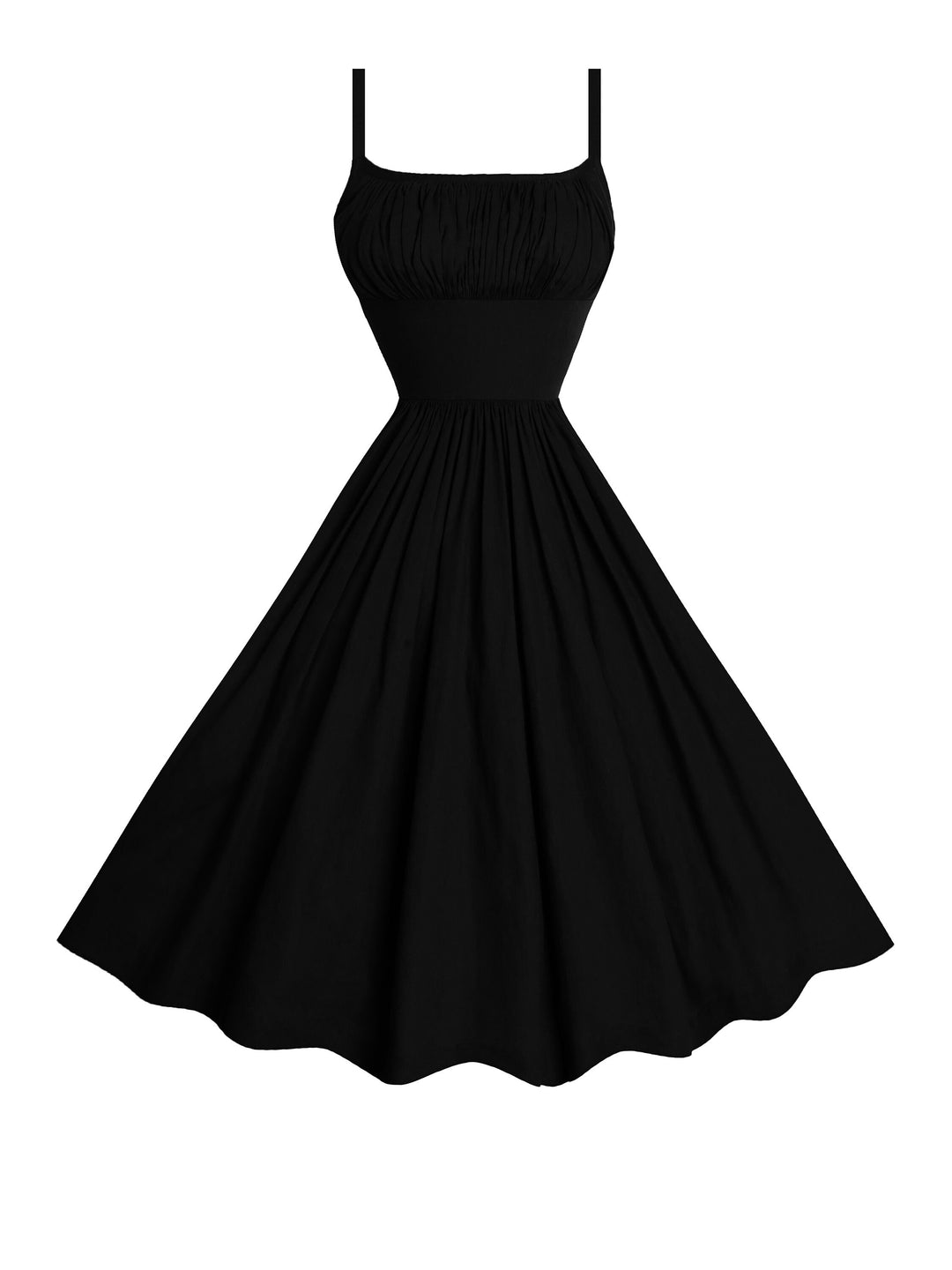 MTO - Grace Dress in Midnight Black Linen