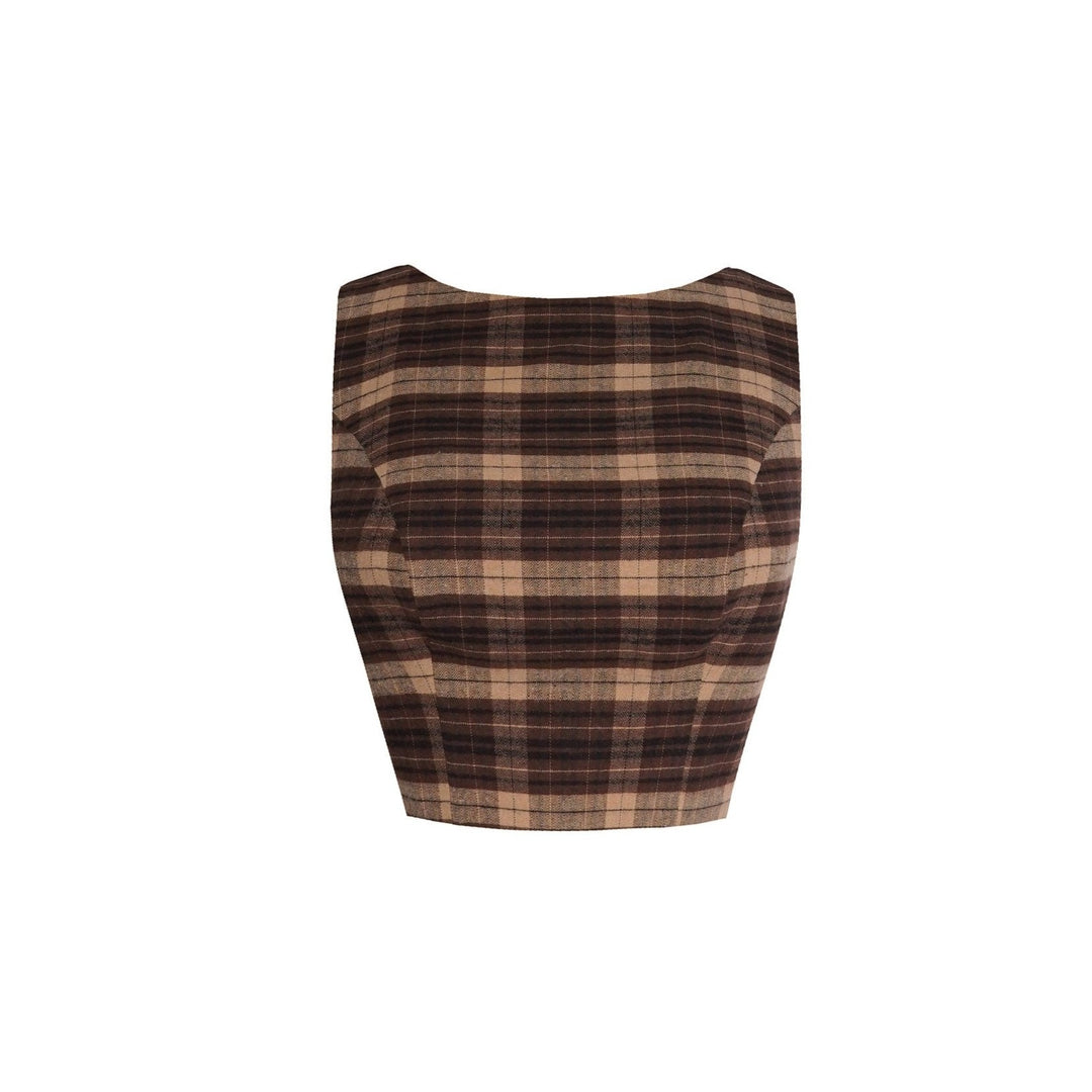 MTO - Georgia Top Only in "Muholland Plaid"