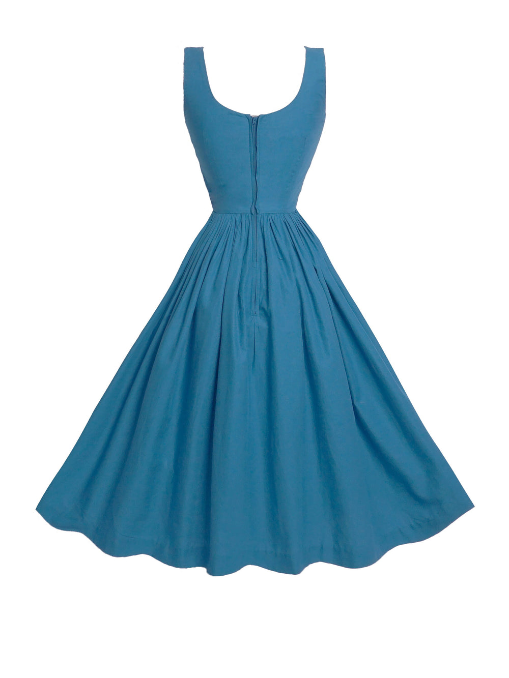 RTS - Size XS - Emily Dress in Air Force Blue Cotton