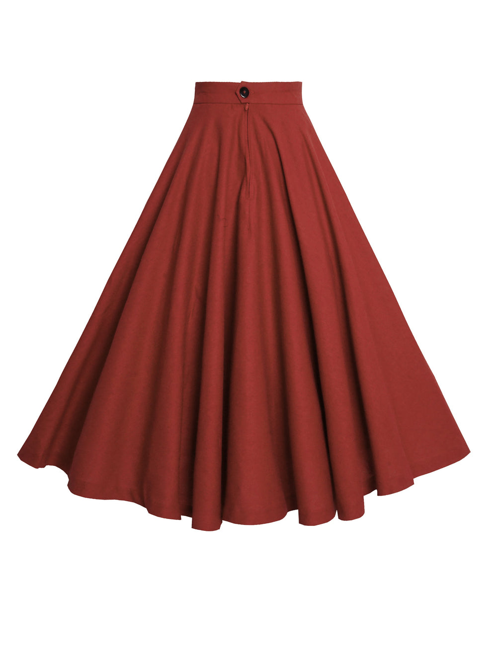 RTS - Size XL - Lindy Skirt in Scarlet Red Linen