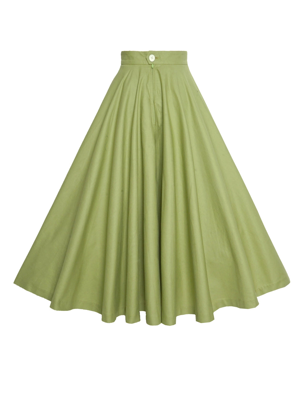 RTS - Size XL - Lindy Skirt in Matcha Green Cotton