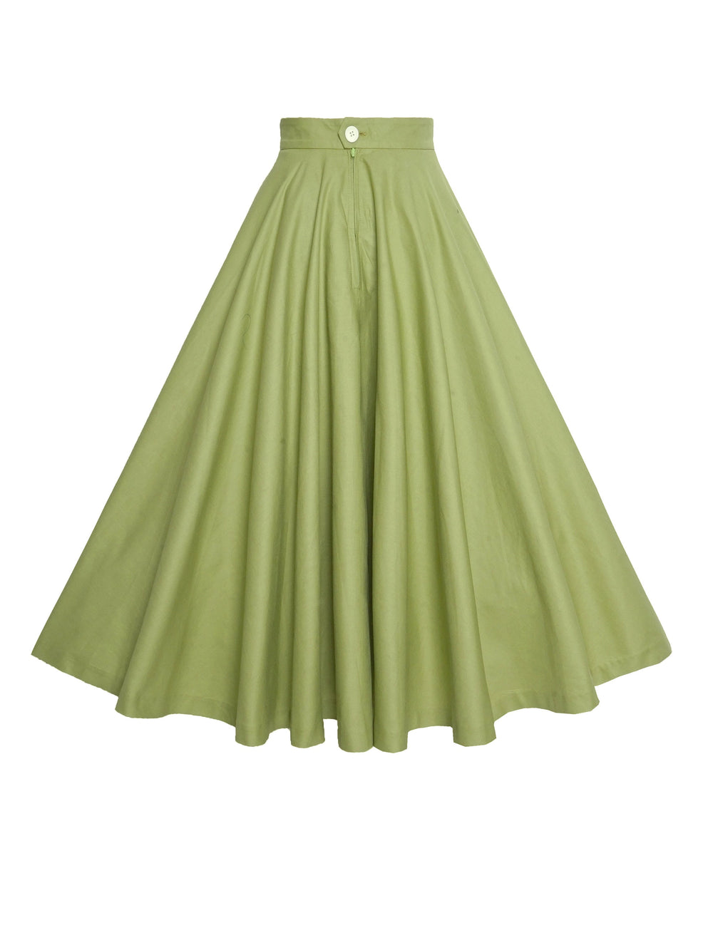 RTS - Size L - Lindy Skirt in Matcha Green Cotton