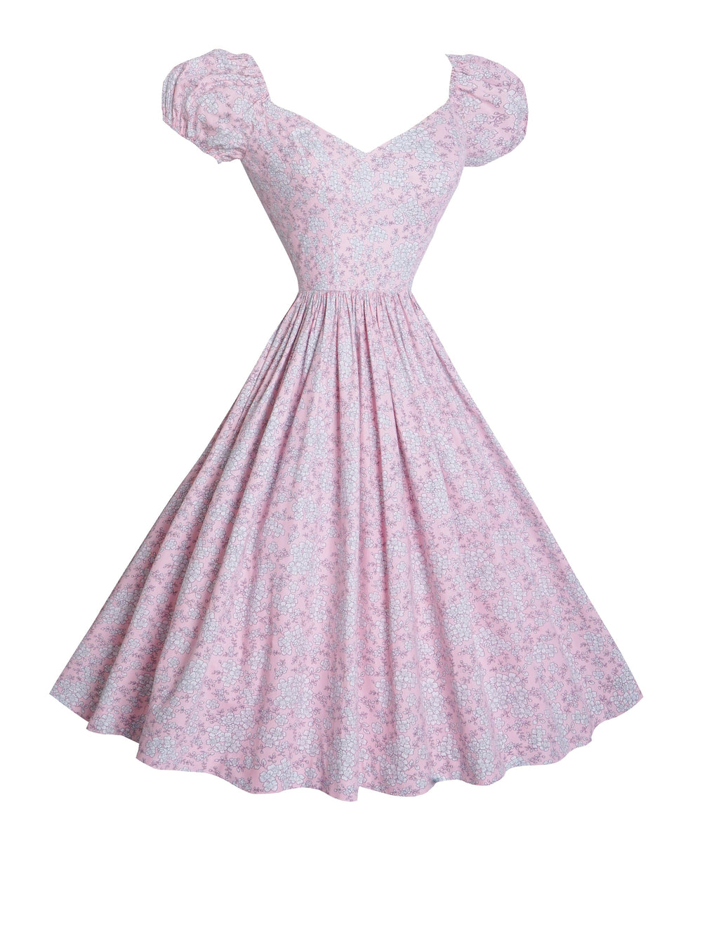 MTO - Margaret Dress Pink "Dainty Daisies"