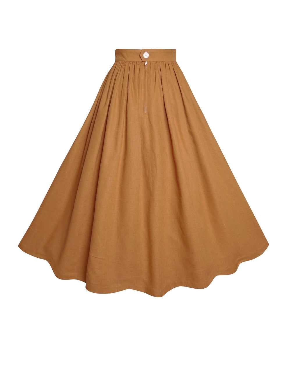MTO - Lola Skirt in Caramel Linen