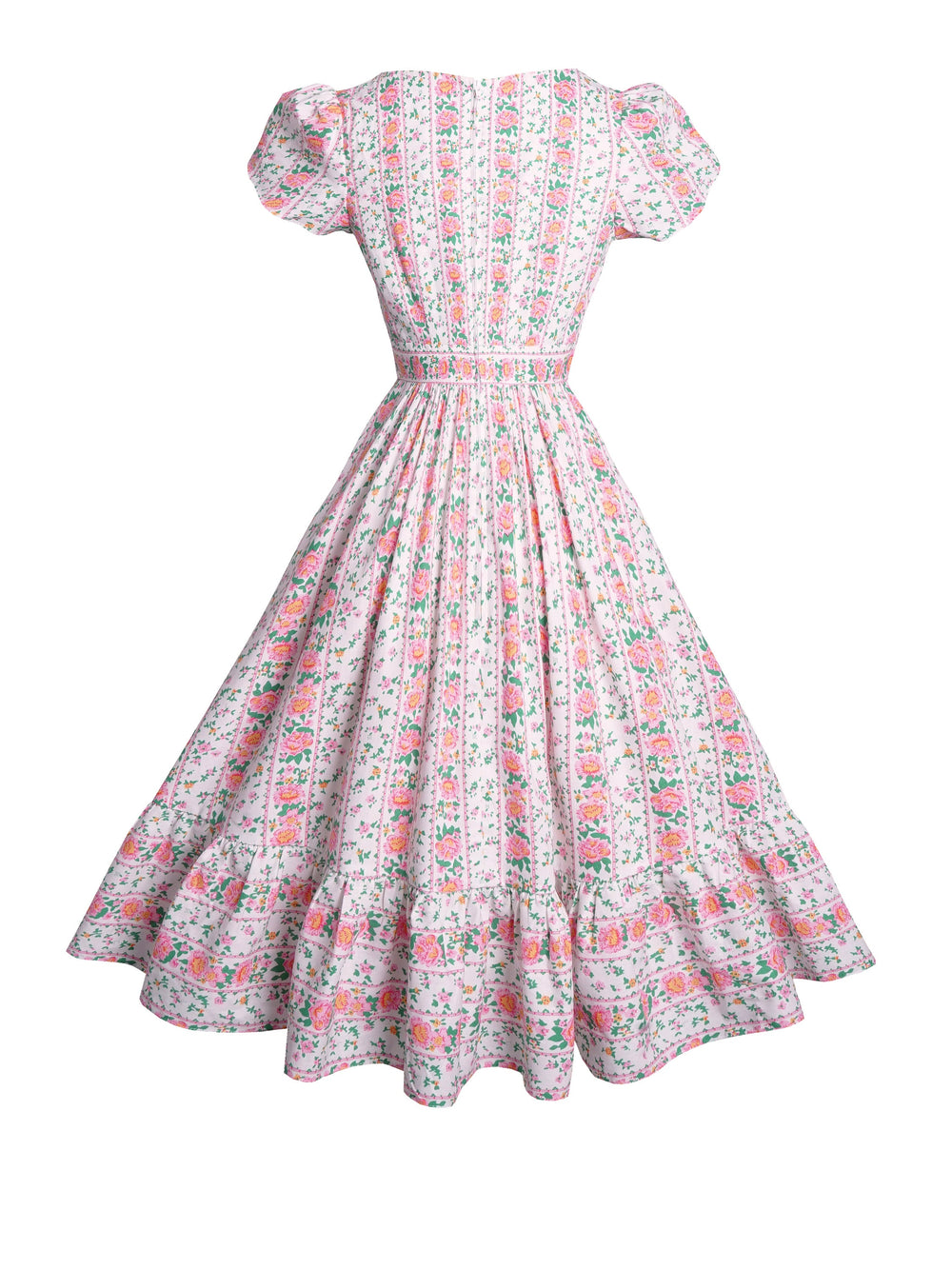MTO - Ava Dress Pink "Country Cottage Floral"