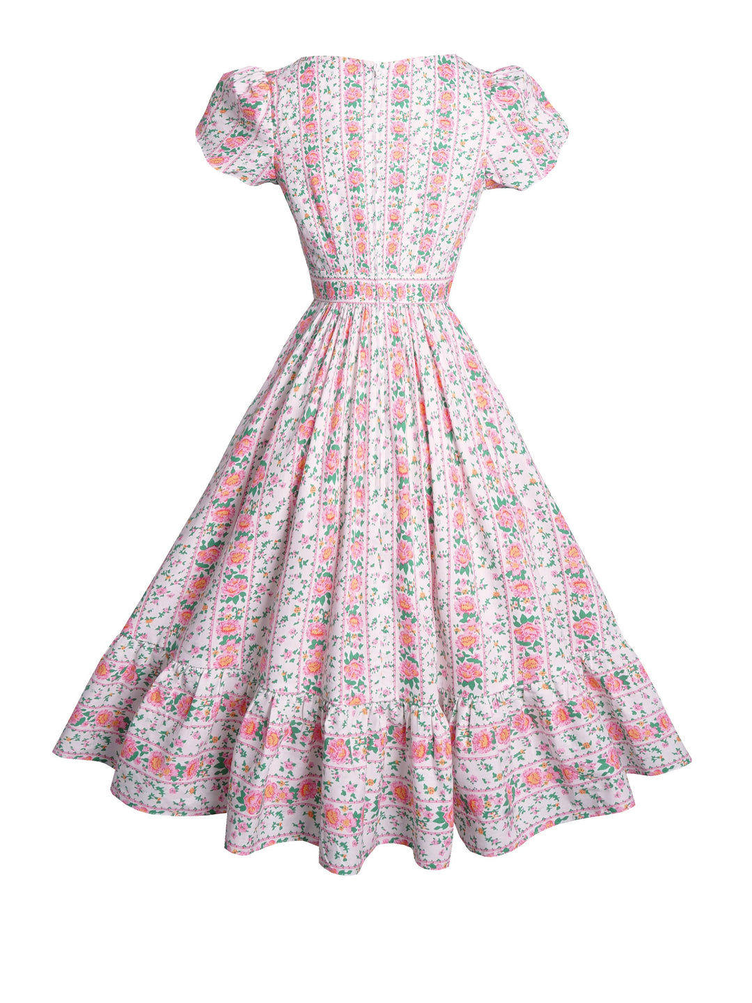 MTO - Ava Dress Pink "Country Cottage Floral"