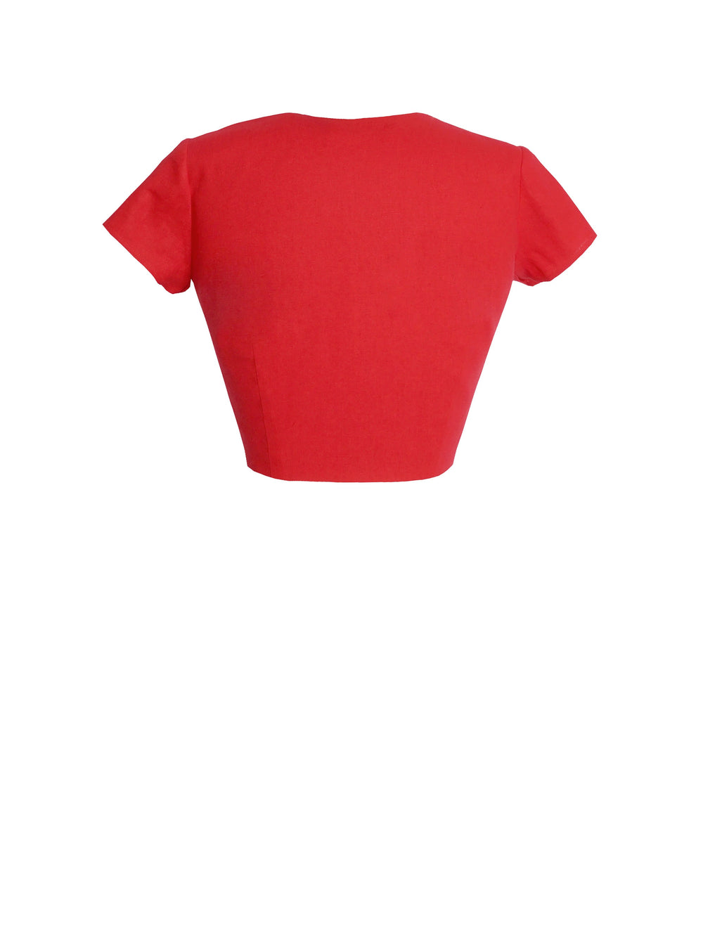 MTO - Joan Top Only in Chili Red Linen
