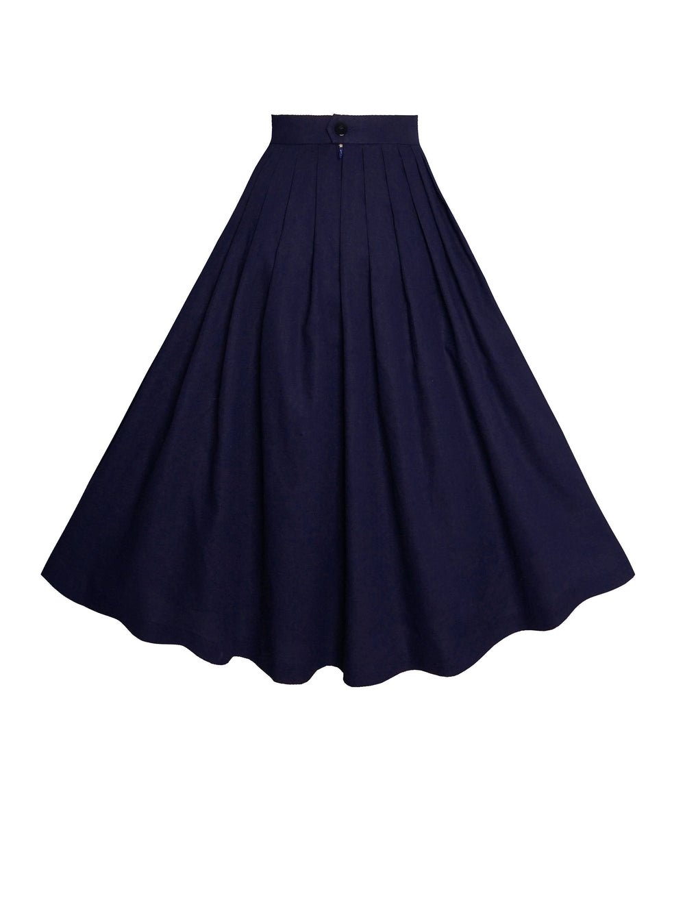 MTO - Ruby Skirt in Indigo Blue Linen