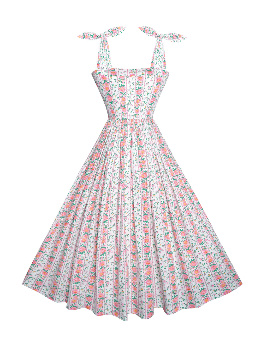 MTO - Gilda Dress Pink "Country Cottage Floral"