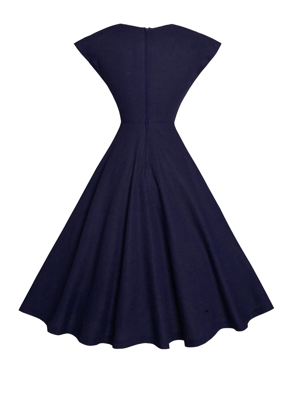 MTO - Kennedy Dress in Indigo Blue Linen