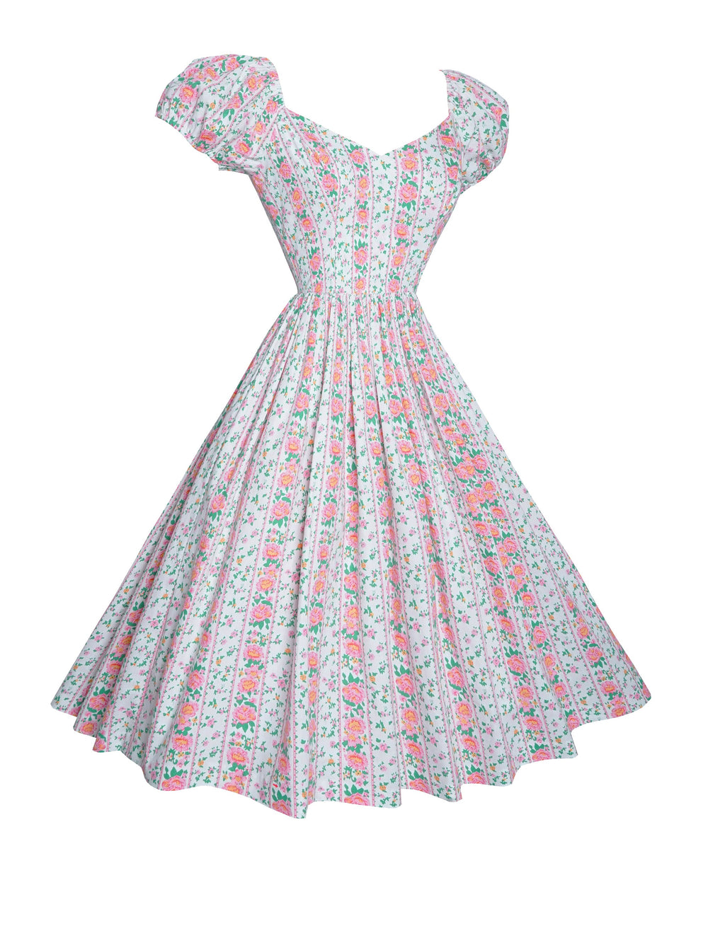 MTO - Margaret Dress Pink "Country Cottage Floral"