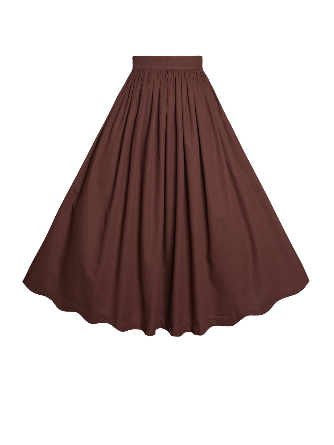 RTS - Size S - Lola Skirt in Walnut Linen
