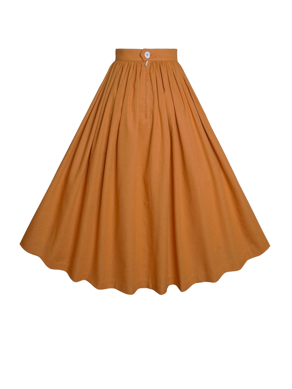 MTO - Lola Skirt in Cinnamon Brown Linen