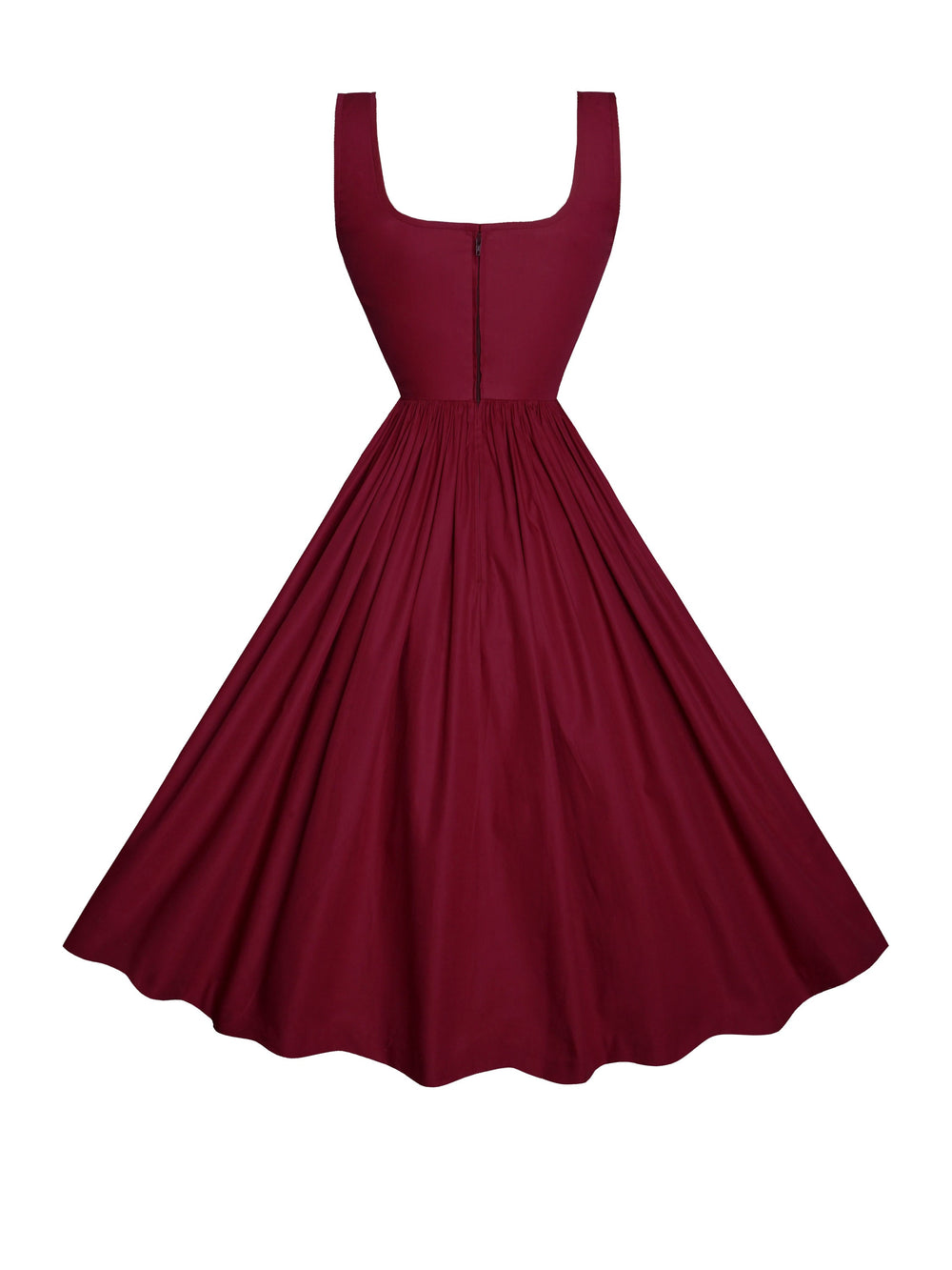 MTO - Michelle Dress in Burgundy Cotton