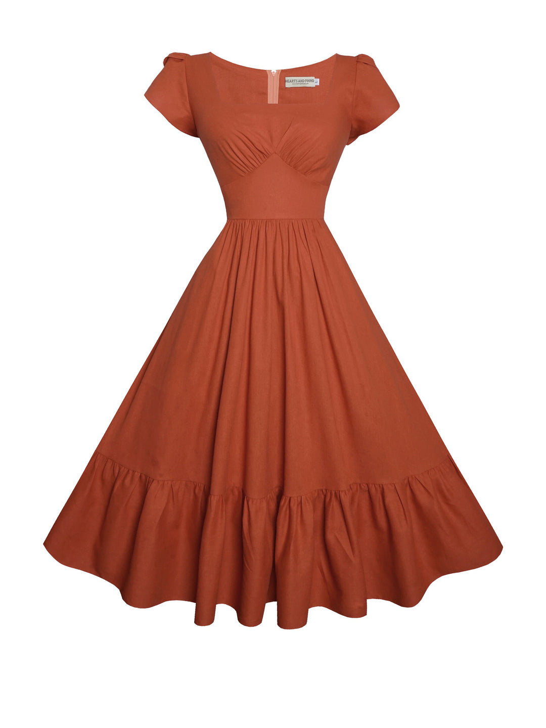 MTO - Ava Dress in Redwood Linen
