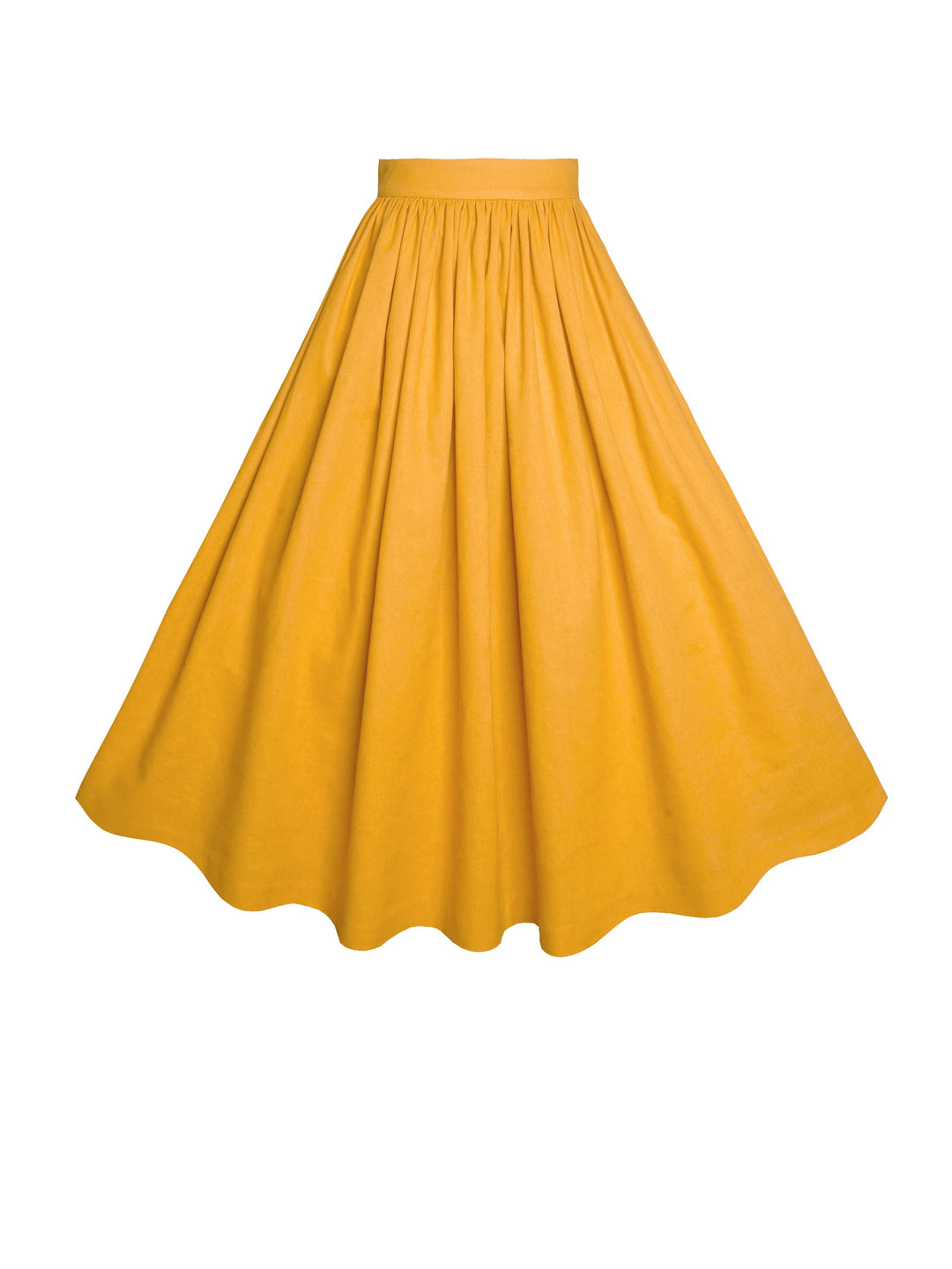 MTO - Lola Skirt in Tuscany Yellow Linen