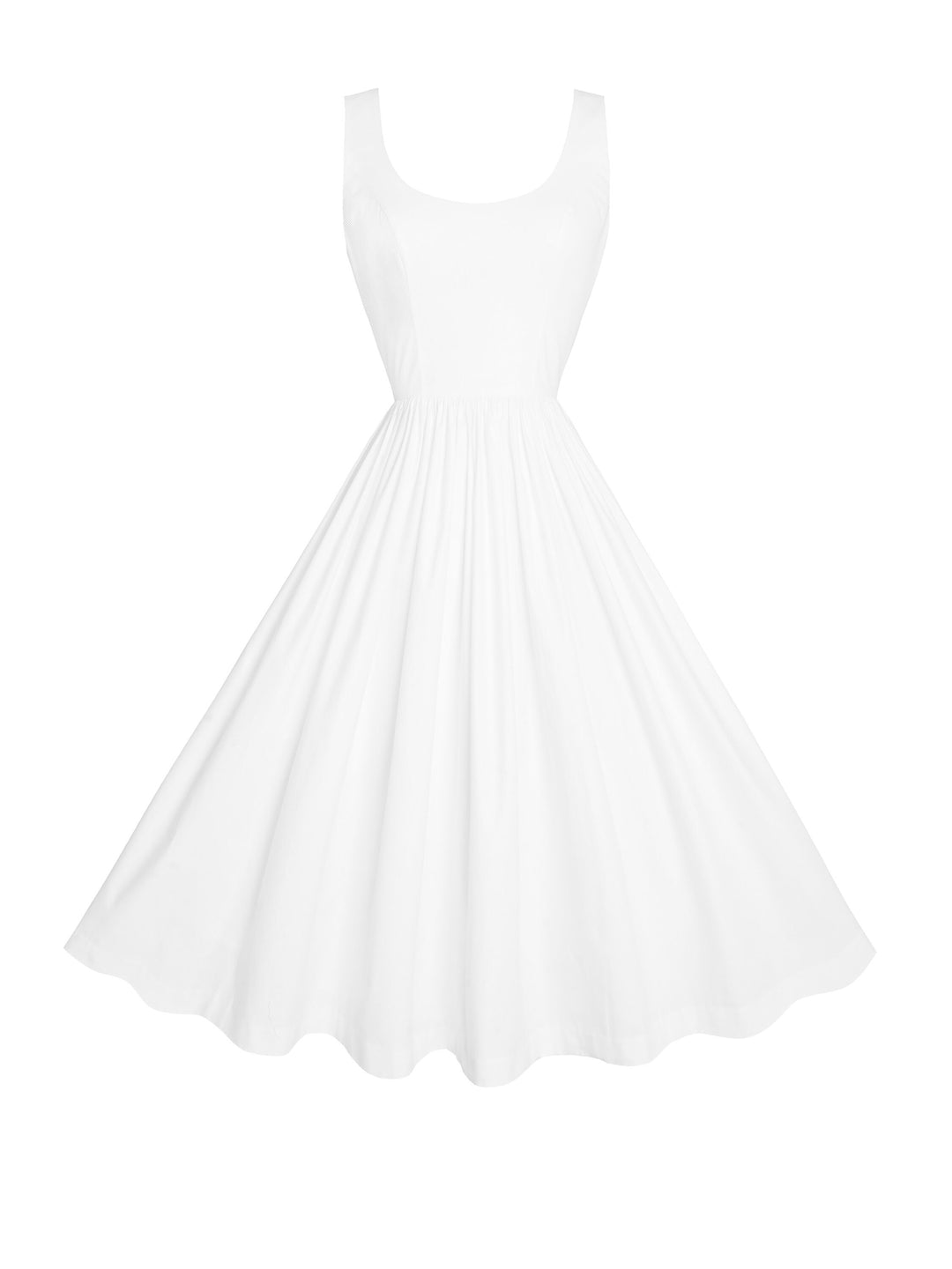 RTS - Size S - Emily Dress in White Cotton