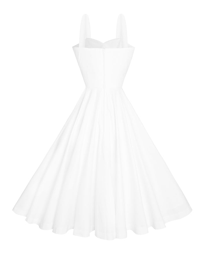 RTS - Size S - Catalina Dress in White Cotton